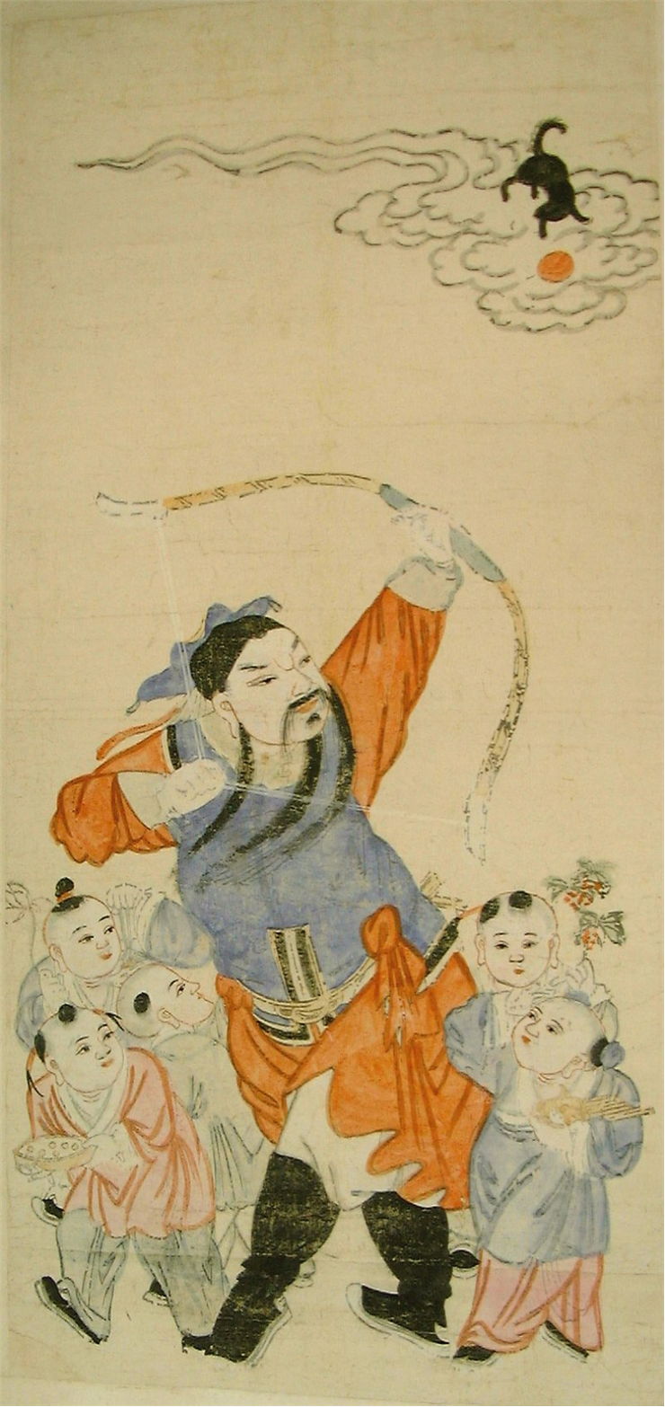 Picture Of Zhang Xian Shooting A Pebble Bow